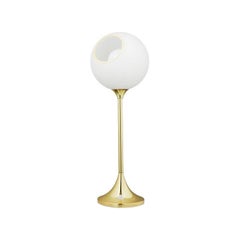 Ballroom Table Lamp, White Snow with LED Globe Bulb Ø3