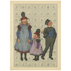 Vintage Charming Sunday Dress of Huizen Children – Late 19th-Century Dutch Costume