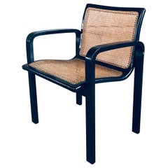 1970's Italian Design Bentwood & Webbing Armchair