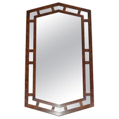 STUNNING PATINA DREXEL HERITAGE RECTANGLE WALL MIRROR PART OF A LARGE SUiTE