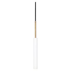 Johan Carpner Stav White Brass Celing Lamp by Konsthantverk