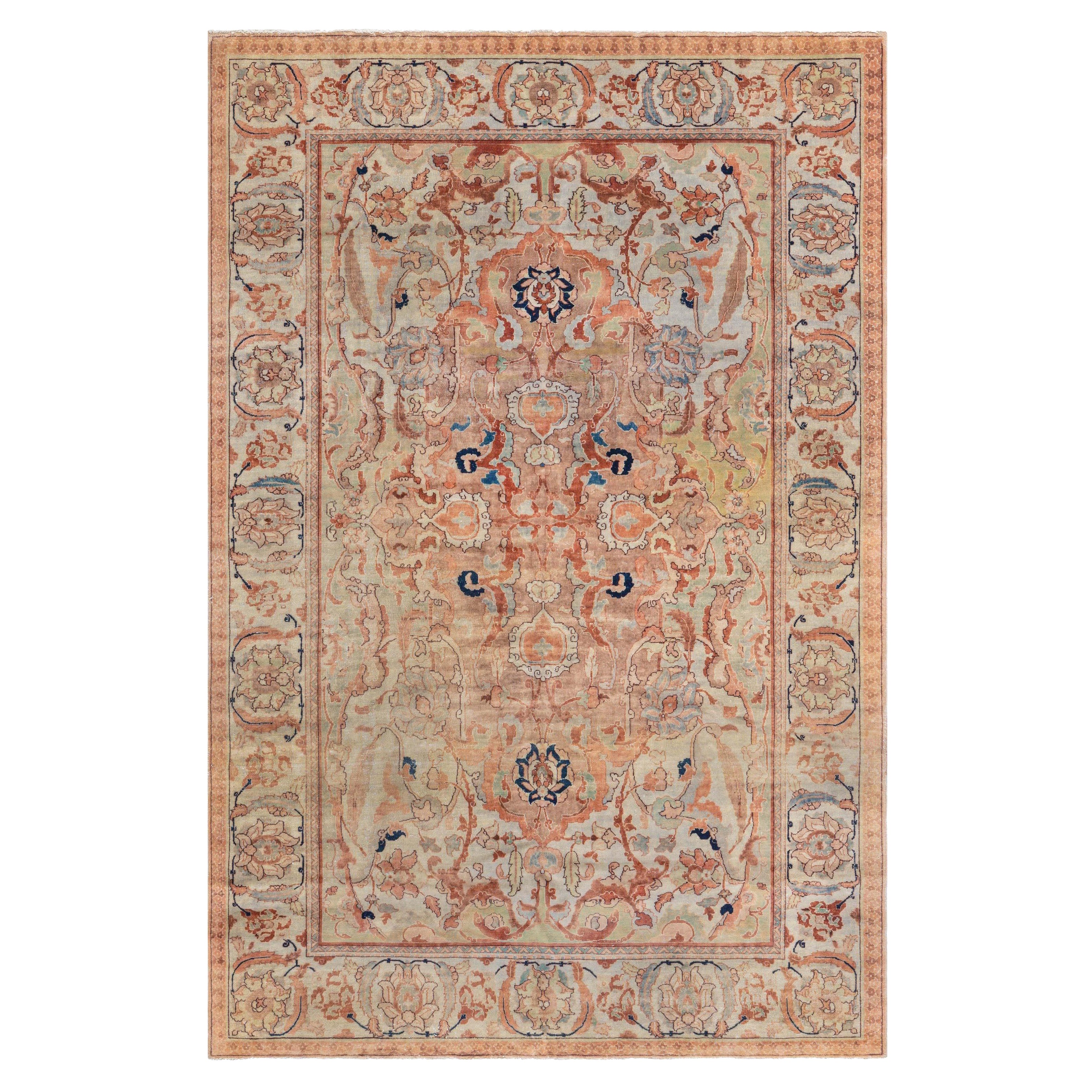 Doris Leslie Blau Early 20th Century Persian Tabriz Botanic Rug