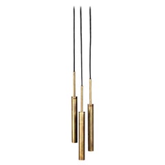 Johan Carpner STAV 3 Brass Celling Lamp by Konsthantverk