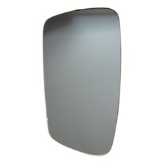 1950'S Mid Century Italian Asymmetrical Brass Wall Mirror In Gio Ponti Style