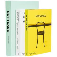 Collection de livres sur les maîtres du design Ettore Sottsass James Irvine Dieter Rams