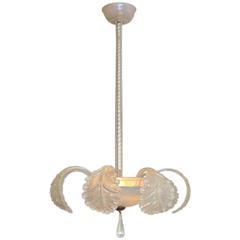 1950s Barovier e Toso Murano Glass Chandelier 5