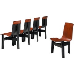 Chaises de salle à manger 'Tre 3' Angelo Mangiarotti pour Skipper