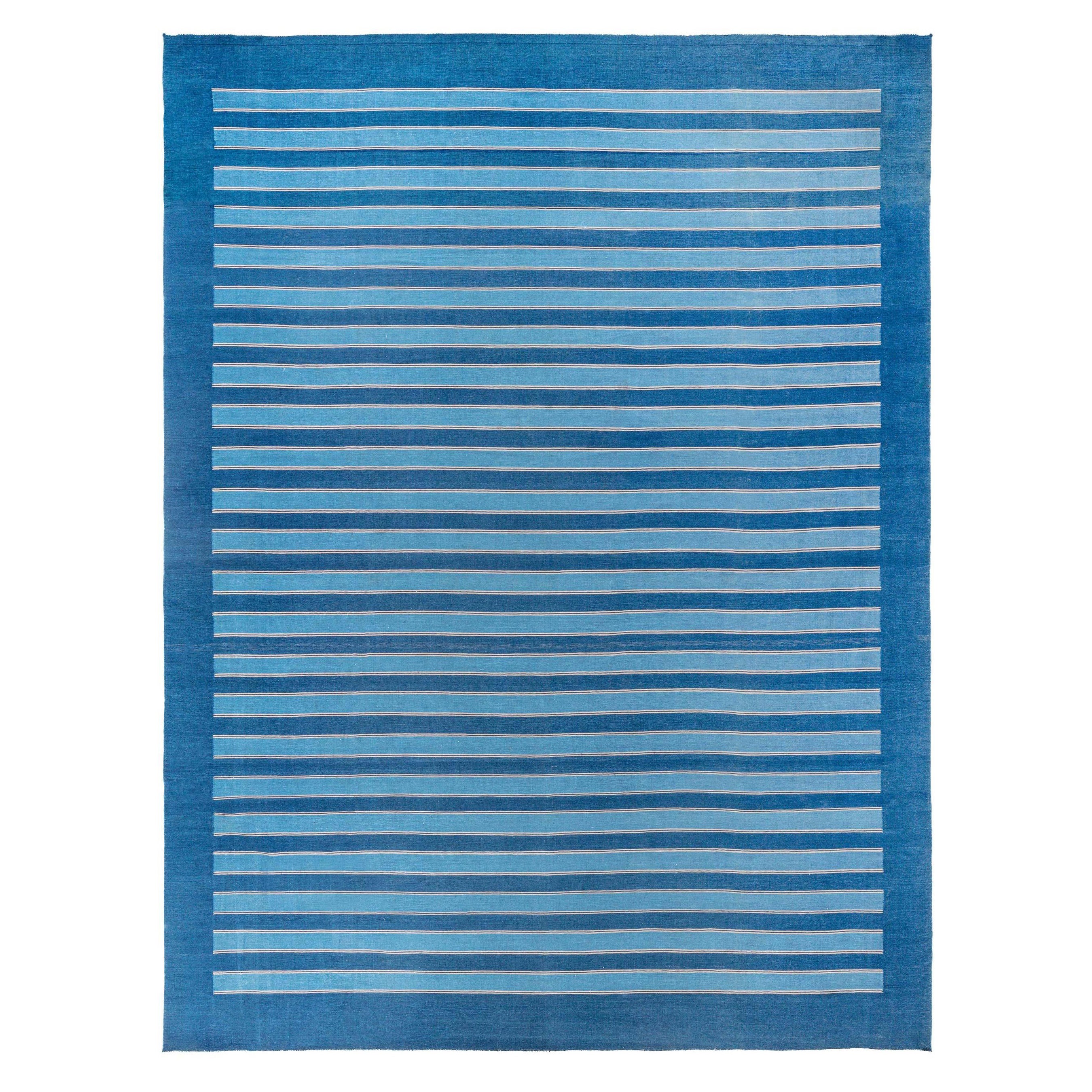 Tapis Dhurrie indien vintage Doris Leslie Blau