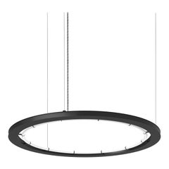 Lampada a sospensione contemporanea Tokyo Small in alluminio anodizzato nero di JSPR