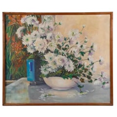 Still Life Gerbera Daisies Oil on Canvas