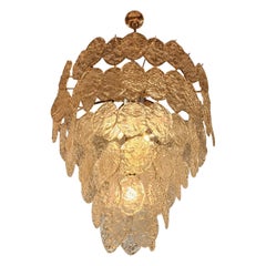 Large Murano Multi-Tiered Glass Chandelier