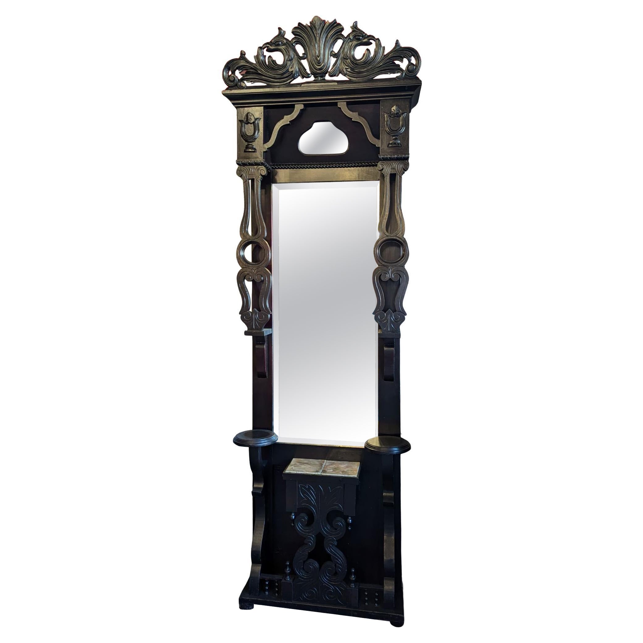 Ebonisierter Standspiegel, Pier Mirror