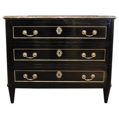 18th Century French Ebonized Commode