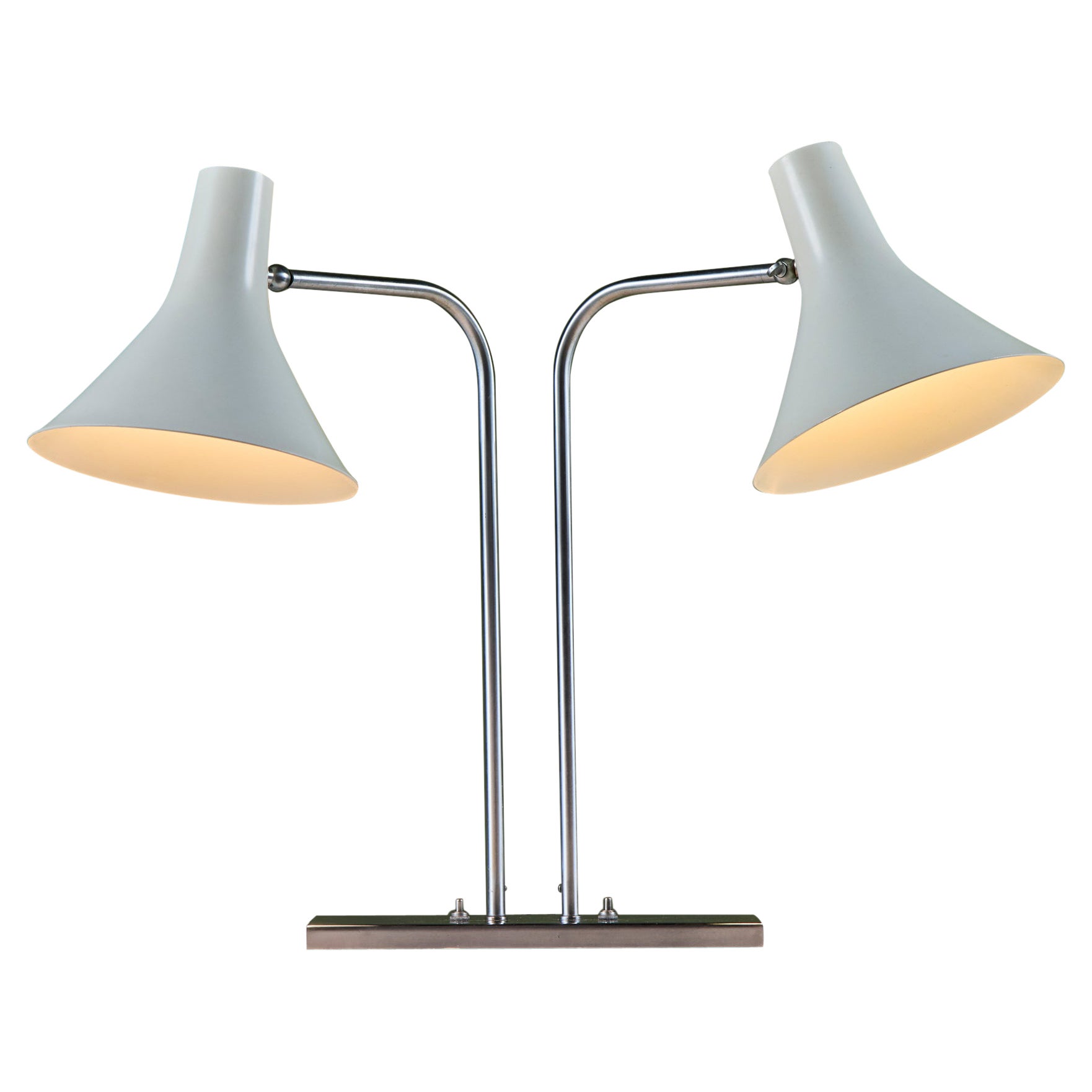 Greta Von Nessen Double Shade Desk Lamp for Nessen Studios