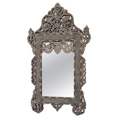Syrian Mirror in carved wood and inlays XIX°