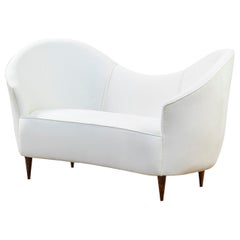 20th Century, Gio Ponti White Sofa for Lietti 1940