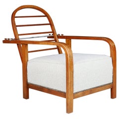 Attributed to Jan Vaněk, Adjustable Bentwood Lounge Chair, Czechia, 1930s