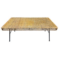 Rattan Bench by Danny Ho Fong, Circa 1960s