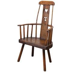 18th Century Welsh Country Folk Art Chair 6