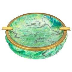 Mid-Century Modern Italian Alabaster Ashtray, Italy 1950's