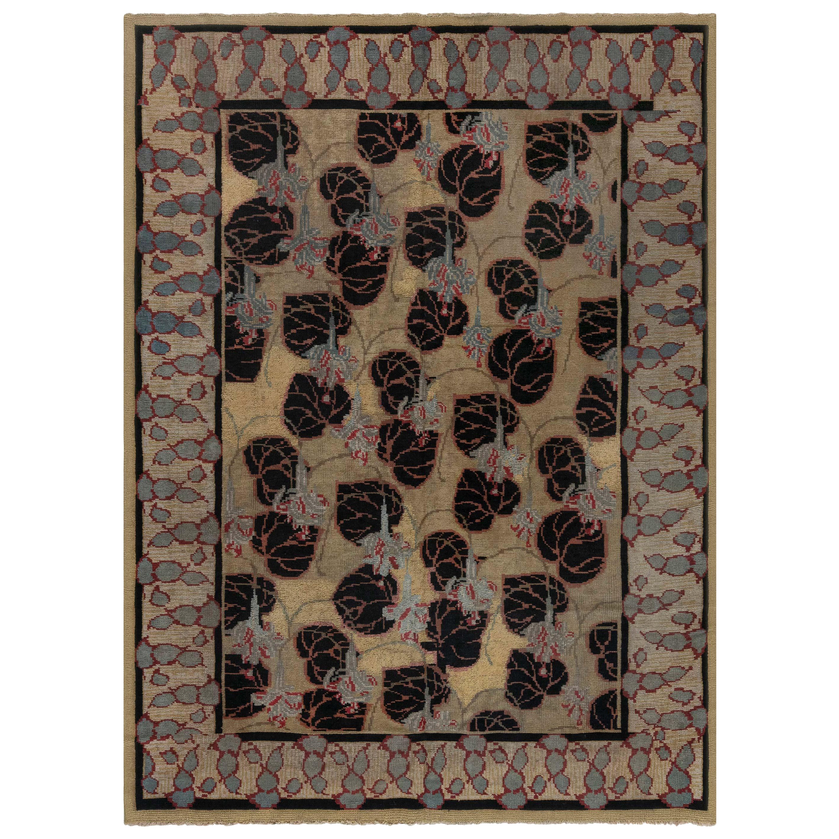 Doris Leslie Blau Vintage Irish Botanic Hand Knotted Wool Carpet