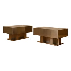 Pair of steel coffee table