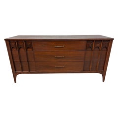 Mid-Century Modern Kent Coffey Perspecta Walnut Dresser