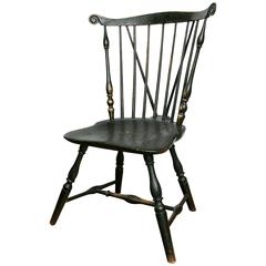 19th Century Pennsylvania Fan-Back Brace-Back Windsor Side Chair