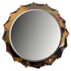 Mid-Century Wall Mirror in the style of Cristal Art, 1960s