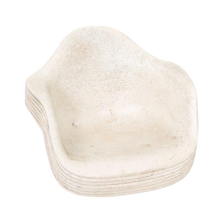 1960s Herman Miller Eames Fiberglass Arm Shell (no base) in Parchment Fiberglass