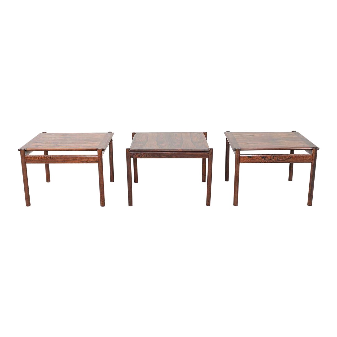 Beistelltisch/Beistelltisch aus Rosenholz, Sven Ivar Dysthe für Dokka Mobler, 1960er Jahre, 3x verfügbar