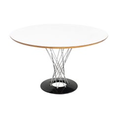 1970s Isamu Noguchi for Knoll 48" Cyclone Dining Table with White Laminate Top