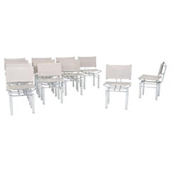 1980s Set of 12 Hans Ullrich Bitsch for Kusch + Co. 8600 Series Side Chairs