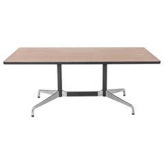 1990s Herman Miller Eames Segmented Dining Table / Conference Table in Dark Oak
