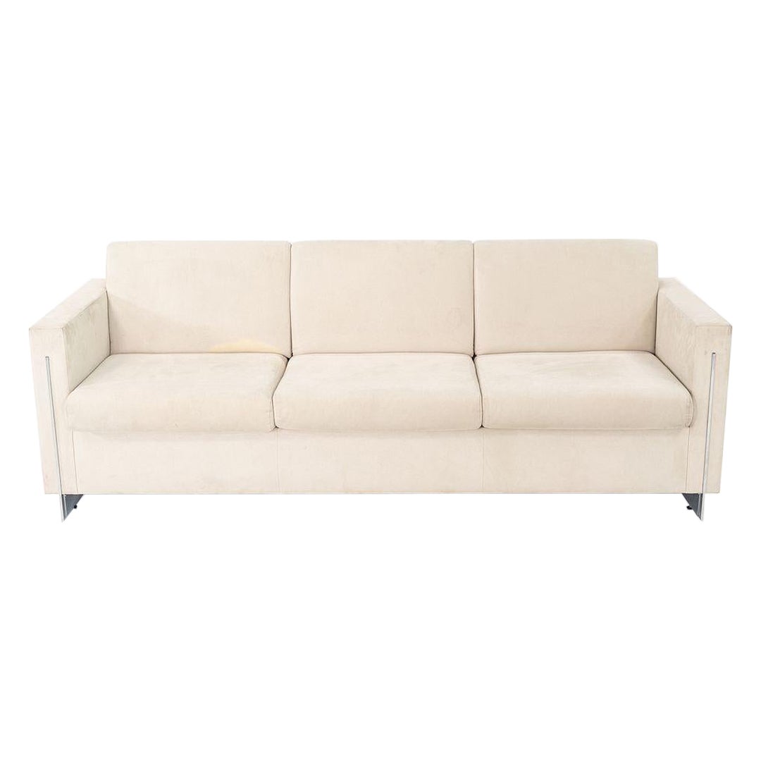 1990s John Nelson for Tuohy Furniture Three Seat Tuxedo Sofa 83"
