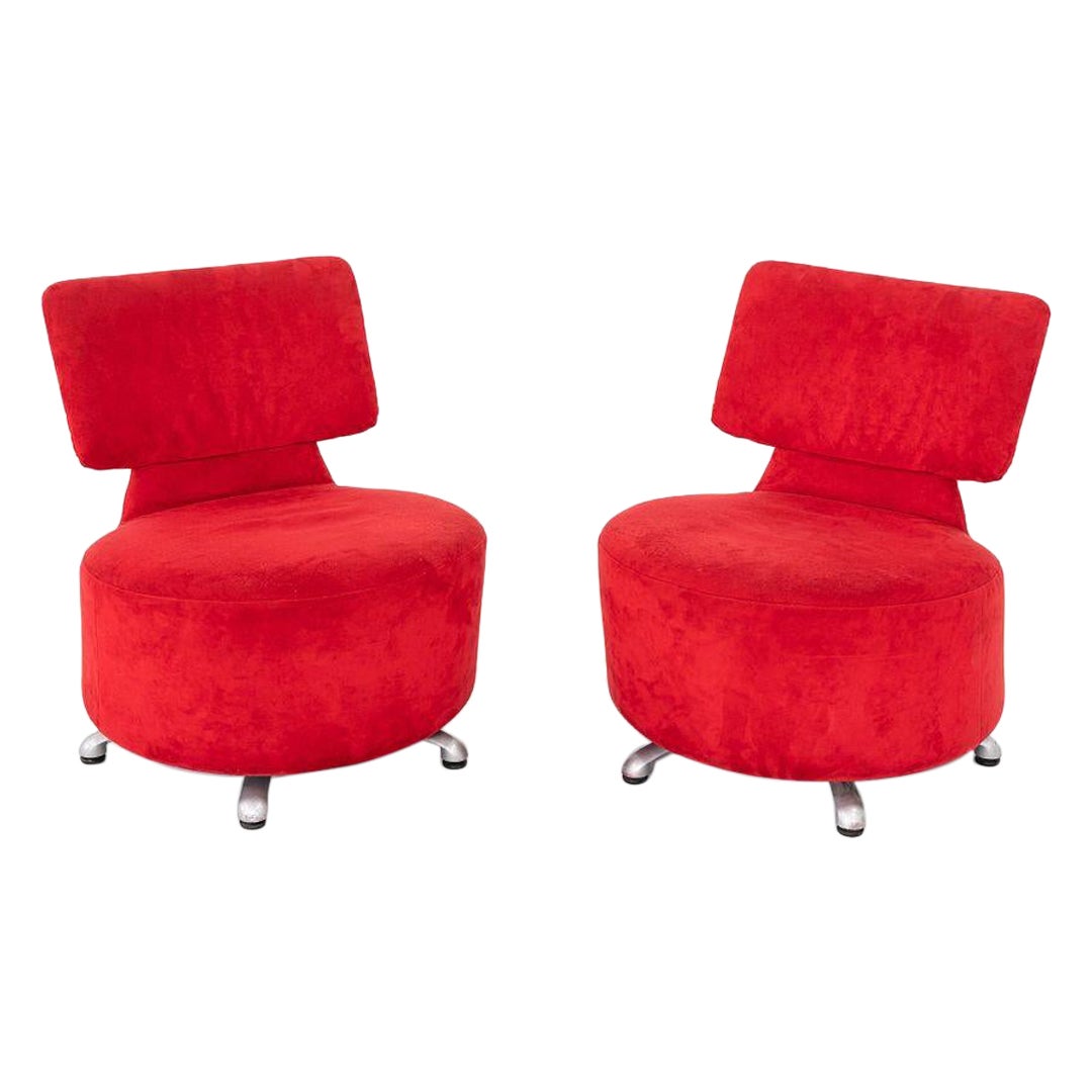 2000s Pair of Toshiyuki Kita for Cassina AKI Lounge Chairs