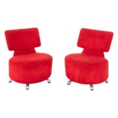 2000s Pair of Toshiyuki Kita for Cassina AKI Lounge Chairs