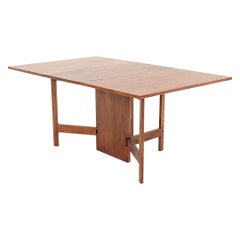 C. 1954 George Nelson for Herman Miller Gate Leg Dining Table in Mahogany