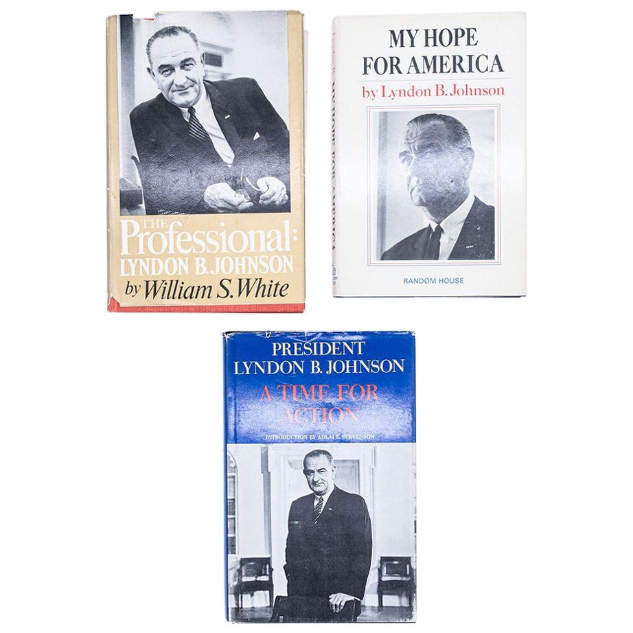 Trois livres du président Lyndon B. Johnson à Gordon Bunshaft du SOM, vers 1966