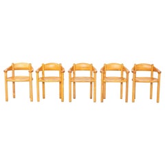 2024 Set of Five Rainer Daumiller for GUBI Daumiller Dining Armchairs