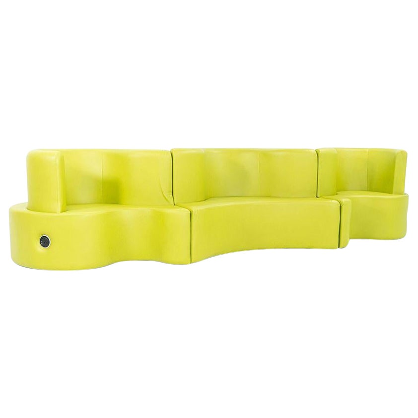 2024 Verner Panton per Verpan Cloverleaf Parotega Sofa in verde