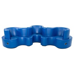 2024 Verner Panton for Verpan Cloverleaf Sofa 3 Units in Royal Blue with Power