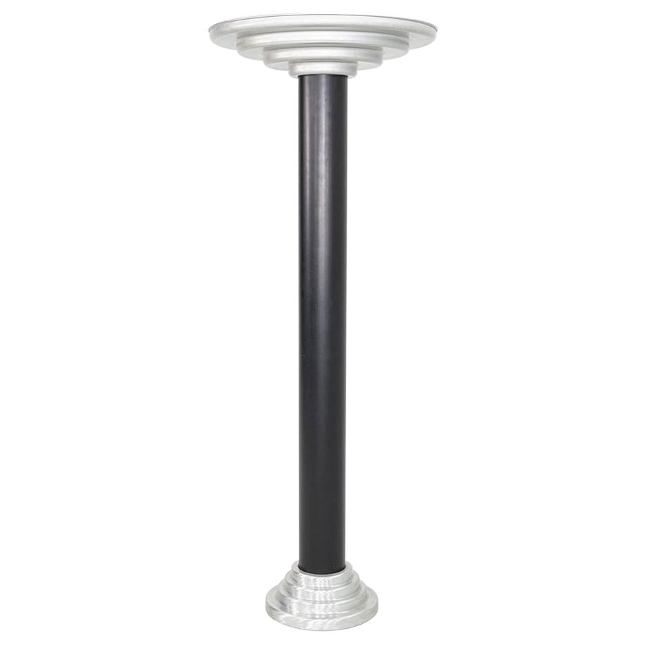 1940s Firma Keiser Machine Age Streamline Torchiere Floor Lamp in Aluminum