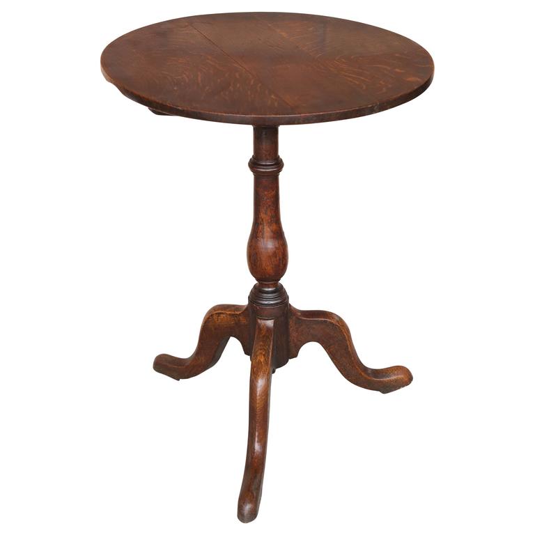 Antique 19th Century Tilt Top Table or Candlestand For Sale at 1stdibs