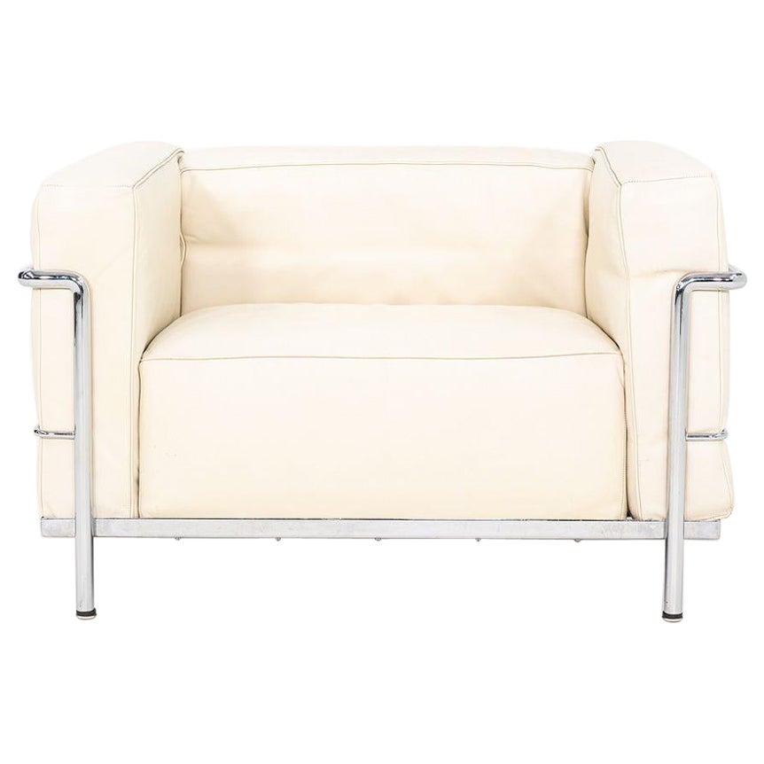 2000s Le Corbusier Jeanneret Perriand for Cassina LC3 Club Lounge Chair