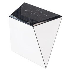 2021 David Adjaye for Knoll Washington Prism Side Table in White / Black Marble