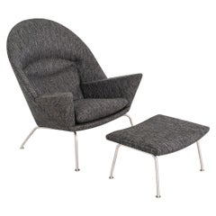 2022 CH468 Oculus Lounge Chair and Ottoman di Hansen per Carl Hansen