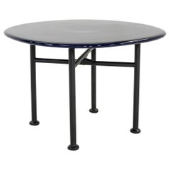 2024 OEO Studio für GUBI Carmel Couchtisch mit pazifischer blauer Platte 23"