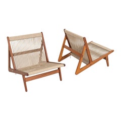 2024 Pair of Mathias Rasmussen for GUBI MR01 Initial Outdoor Lounge Chair