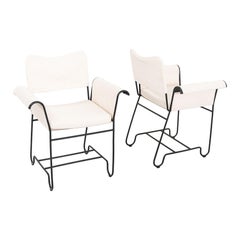 2024 Pair of Mathieu Mategot for GUBI Tropique Dining Chairs without Fringes
